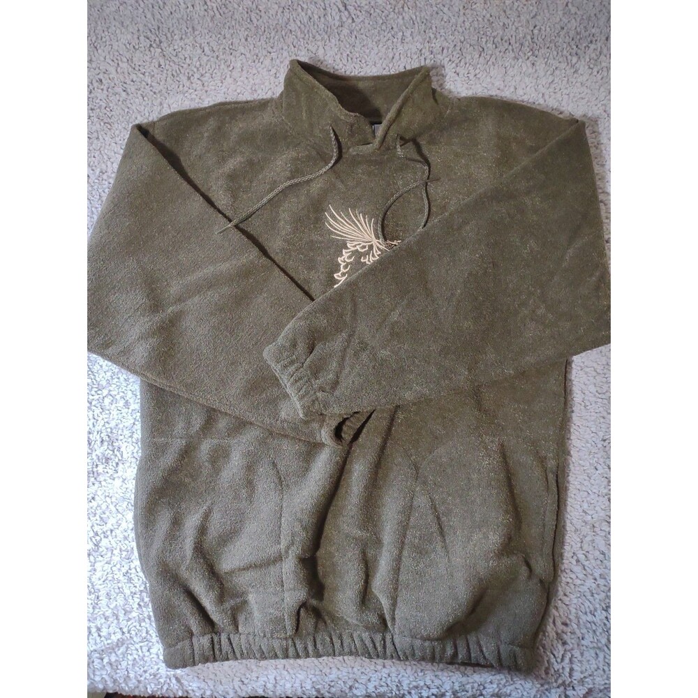 Vtg Art Unlimited Pine Cone Sweatshirt Womens/Unisex M Green Made In Usa